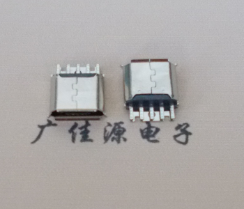 济源Micro USB母座 防水接口焊线夹板式悬空翻边