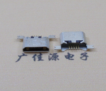 济源MK USB B Type 沉板0.9母座后两脚SMT口不卷边