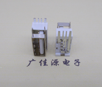 济源USB侧立式短体10.0尺寸 侧插加宽脚5A大电流插座