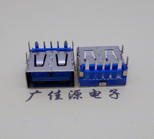 济源 USB5安大电流母座 OPPO蓝色胶芯,快速充电接口