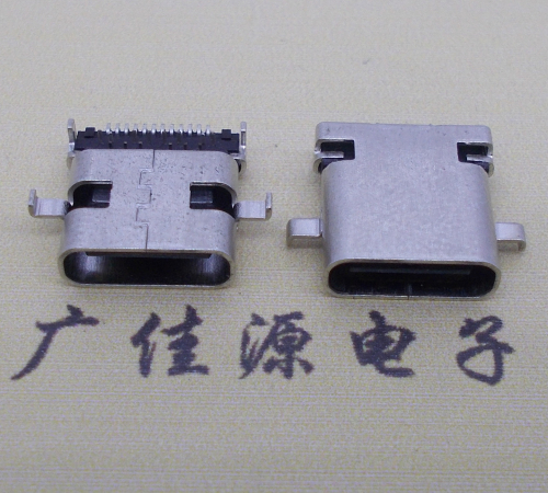 济源卧式type-c24p母座沉板1.1mm前插后贴连接器
