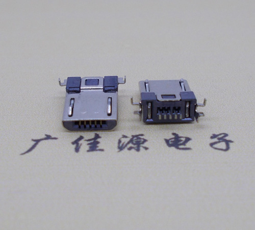 济源Micro usb焊板式公头贴片SMT款无弹超薄